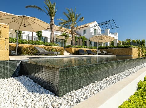 Villa 50, Finca Cortesín — Pool and façade